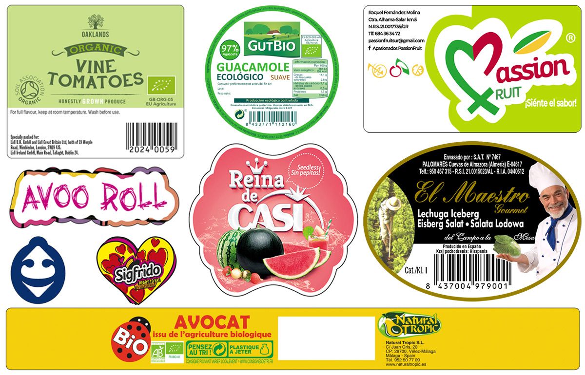 Europack productos: etiquetas adhesivas y cartones térmicos